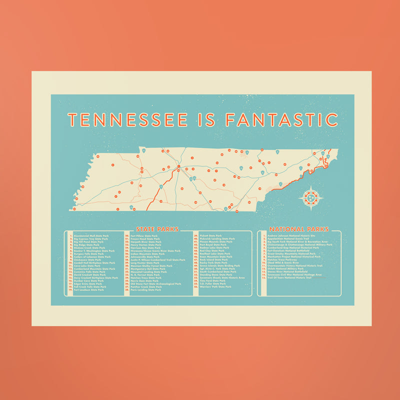 TN is Fantastic Map Print – Friendly Arctic